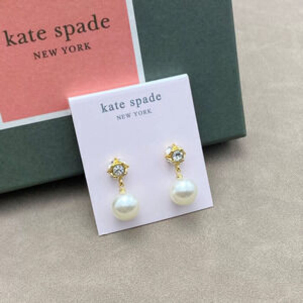 kate spade Rhinestone Metal Earrings